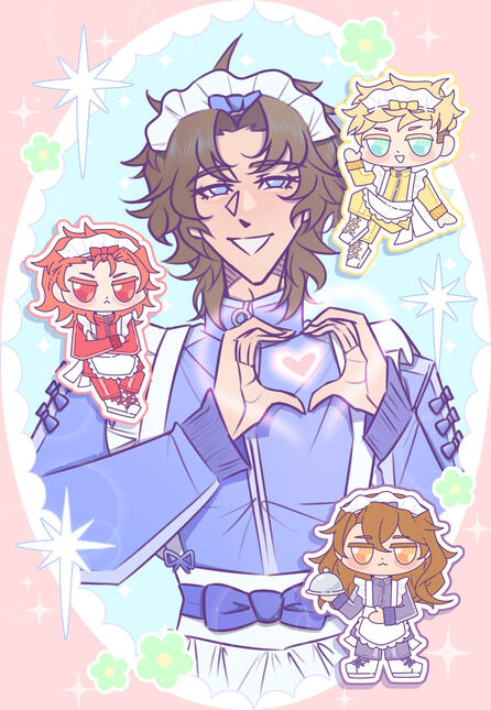 gbf dragon knights postcard